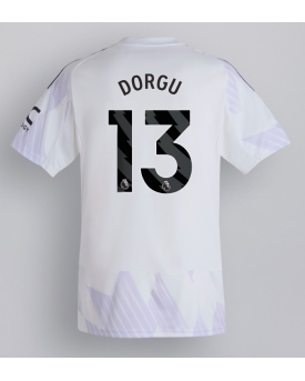 Manchester United Patrick Dorgu #13 Maglia Gara Trasferta Repliche 2025-26 Maniche Corte